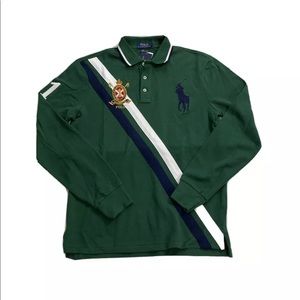 Polo Ralph Lauren Gold Crest Mesh L/S Polo Shirt